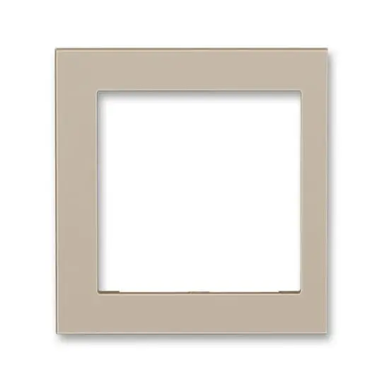 3901H-A00255 18  Rámeček jednonásobný s otvorem 55×55, krajní, macchiato
